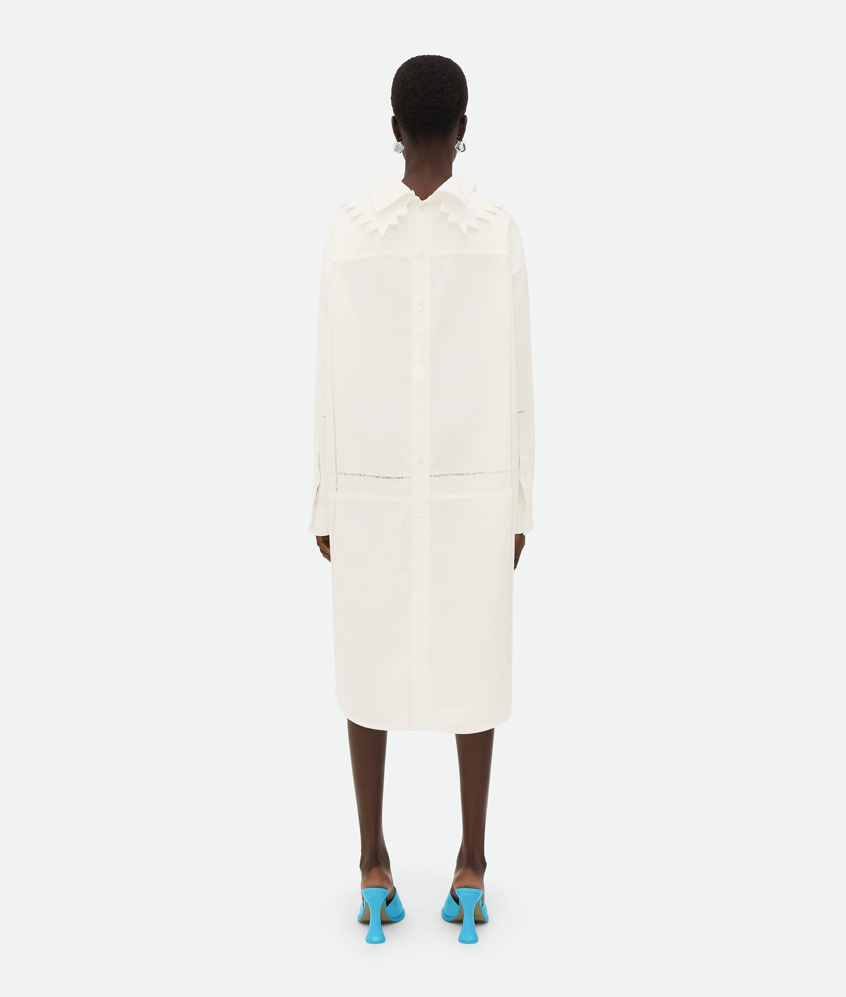 English Embroidery Linen Dress - 3