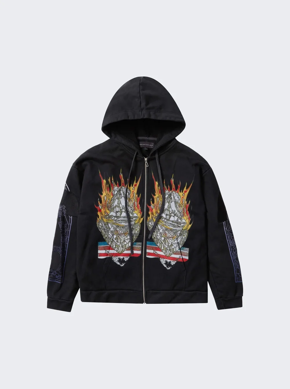 Engulfed Memories Zip Up Coal - 1