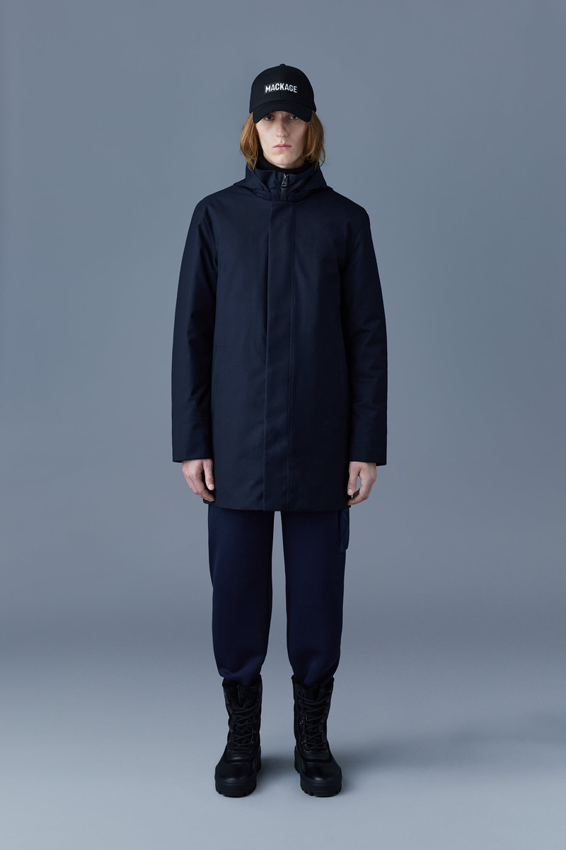 MACKAGE ROLAND 2-in-1 down parka with removable hood outlook