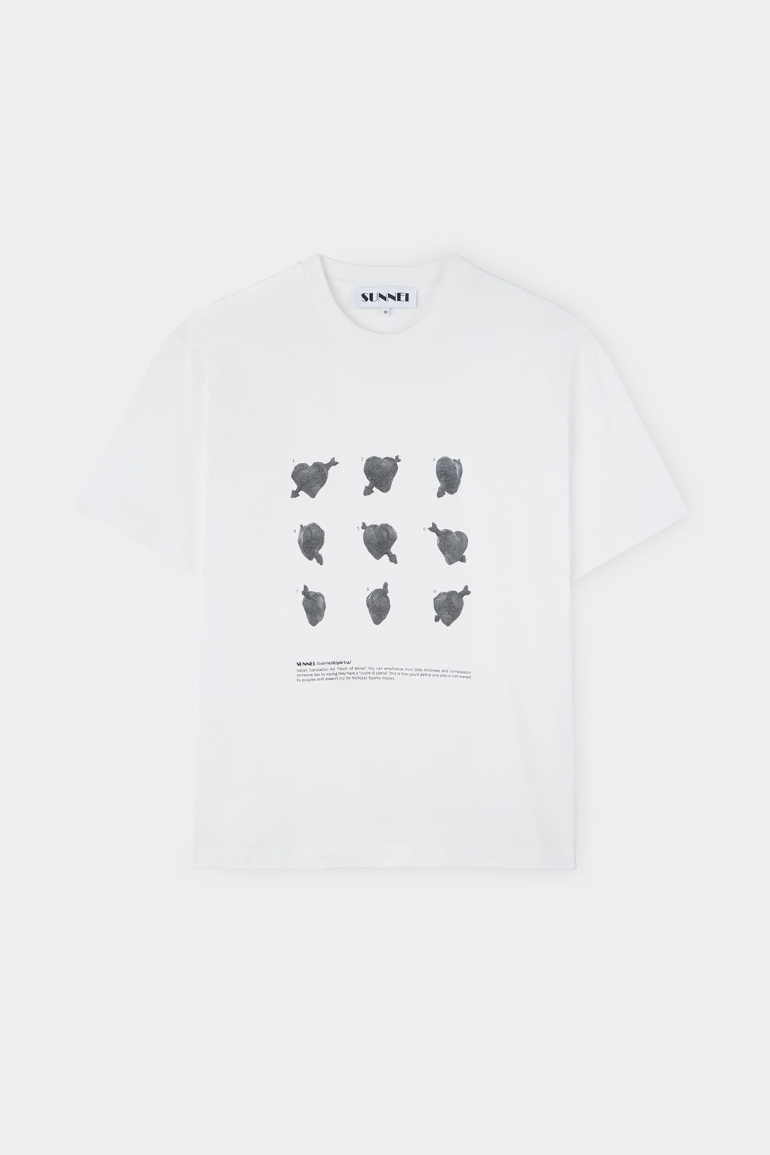 ''CUORI DI PIETRA'' T-SHIRT / off-white - 1