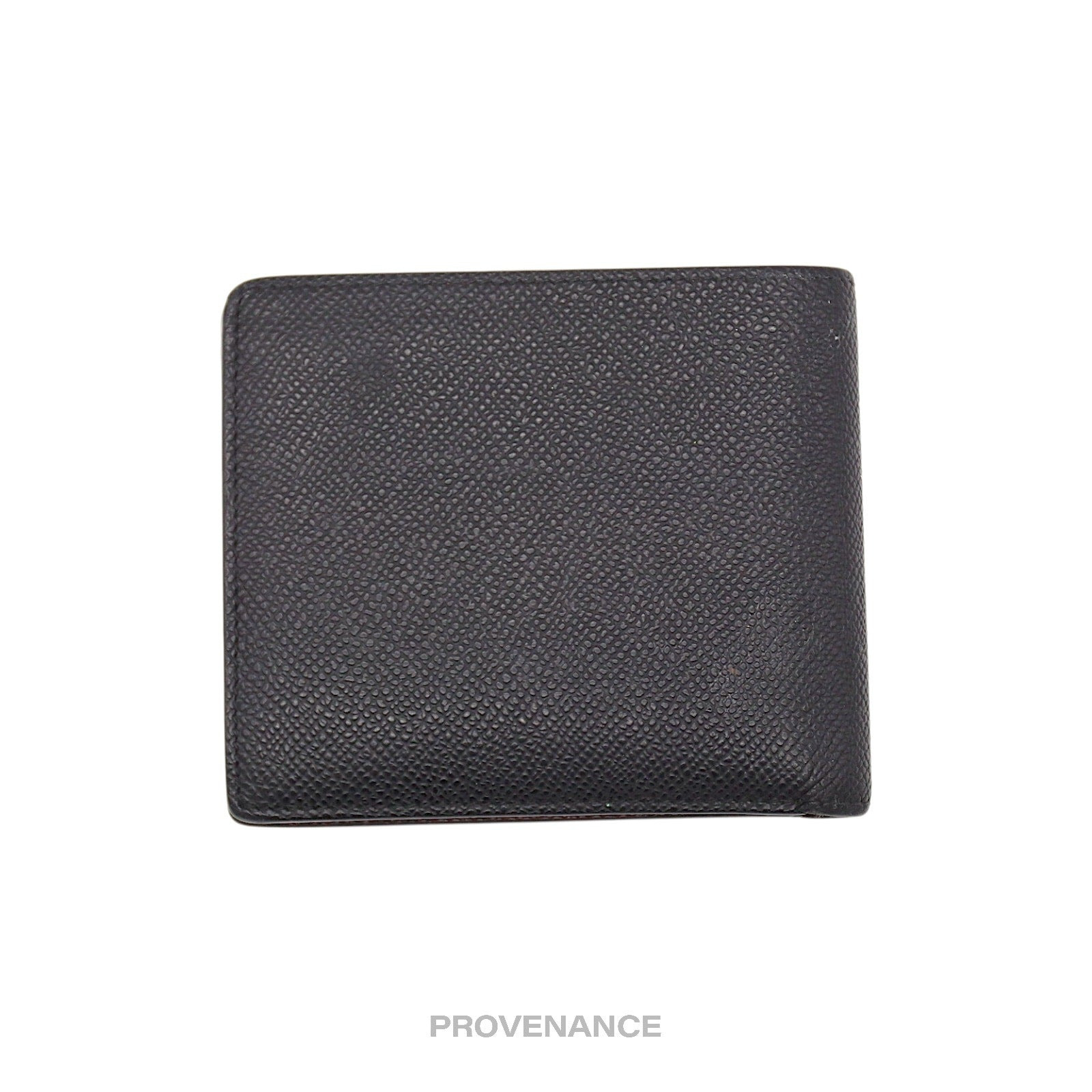 Givenchy Logo Bifold Wallet - Black Red Grained Leather - 2
