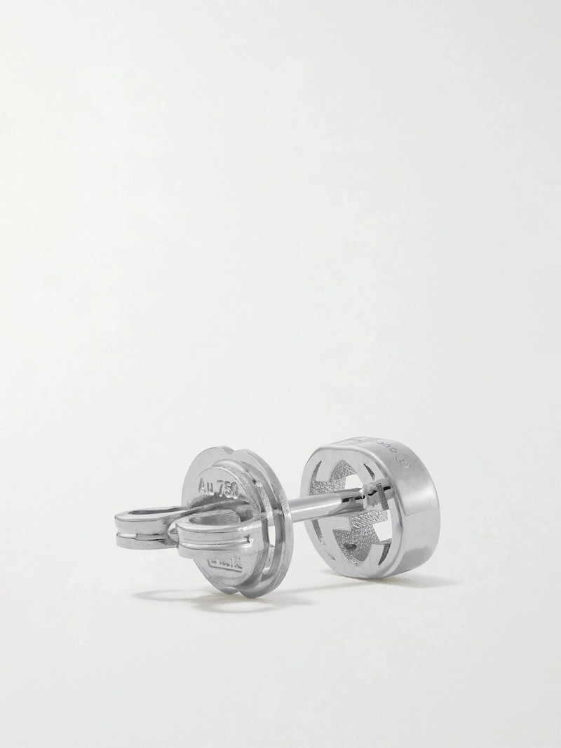 18-karat white gold earrings Silver 4