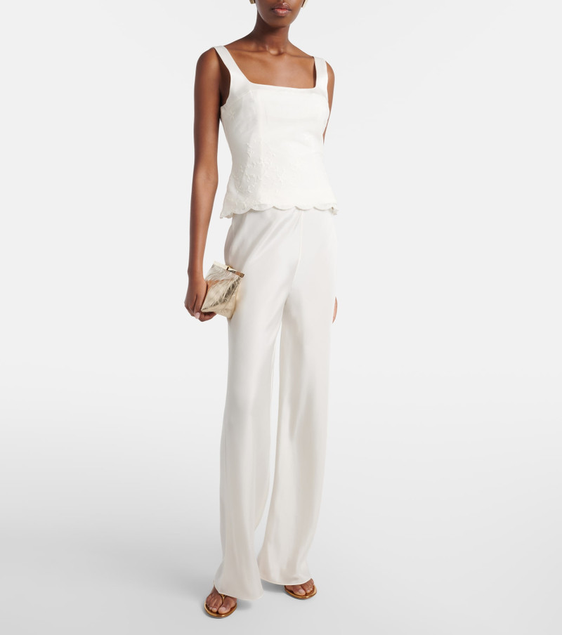 POSSE Cove silk-blend straight pants outlook