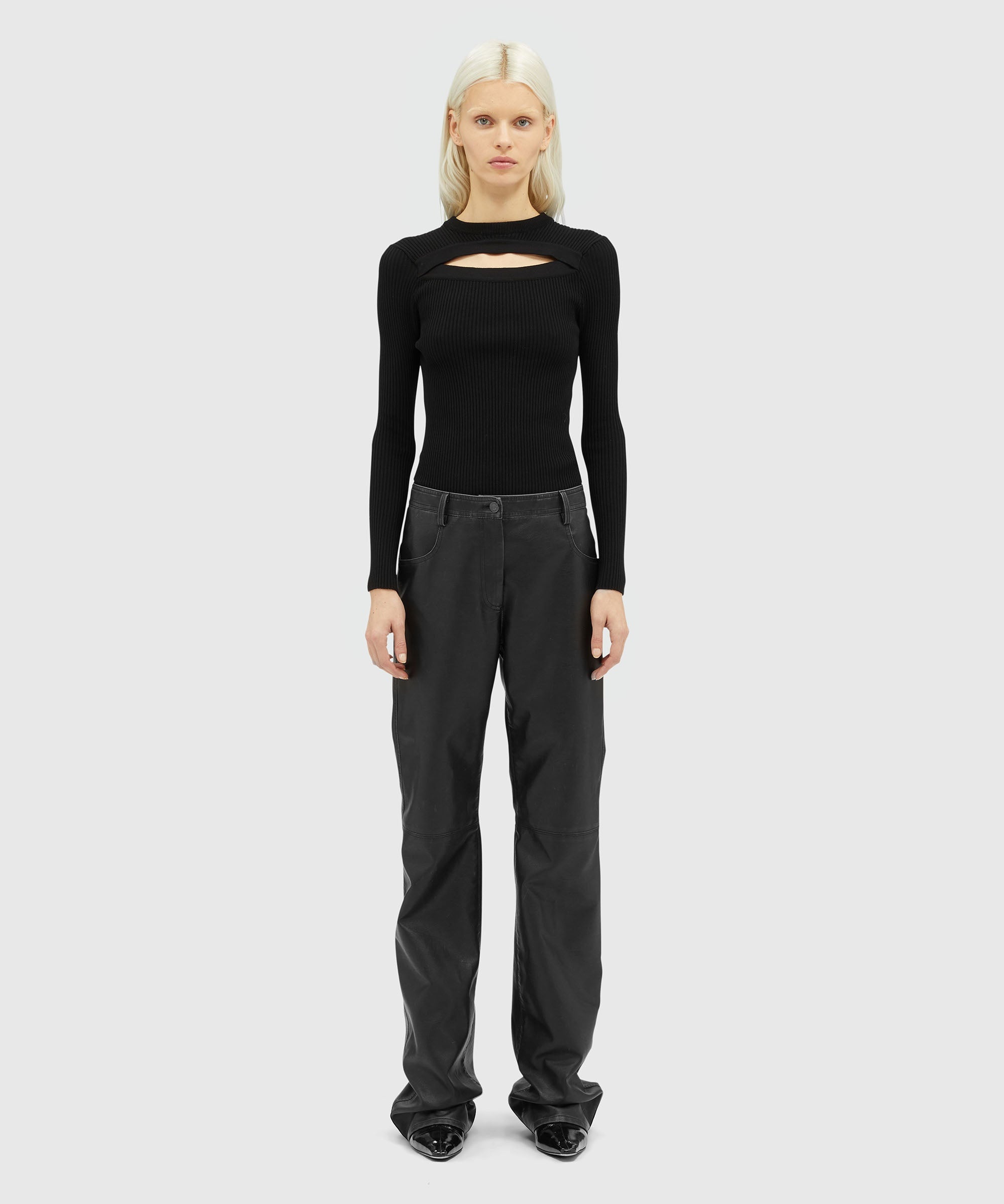 Faux-leather pants - 2