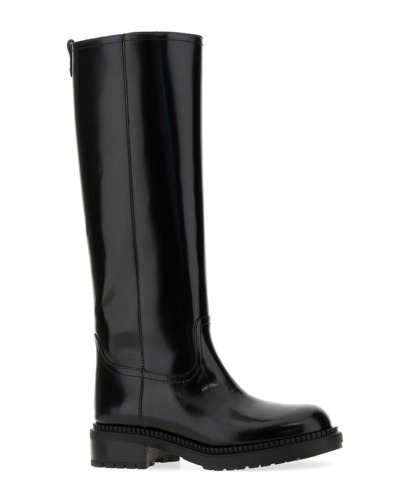 Black Leather Boots - 2