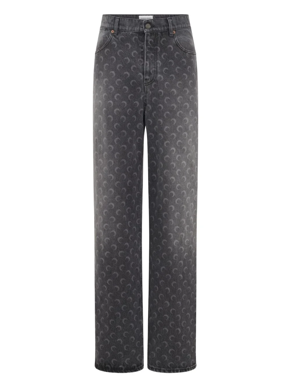 Moon-print jeans - 1