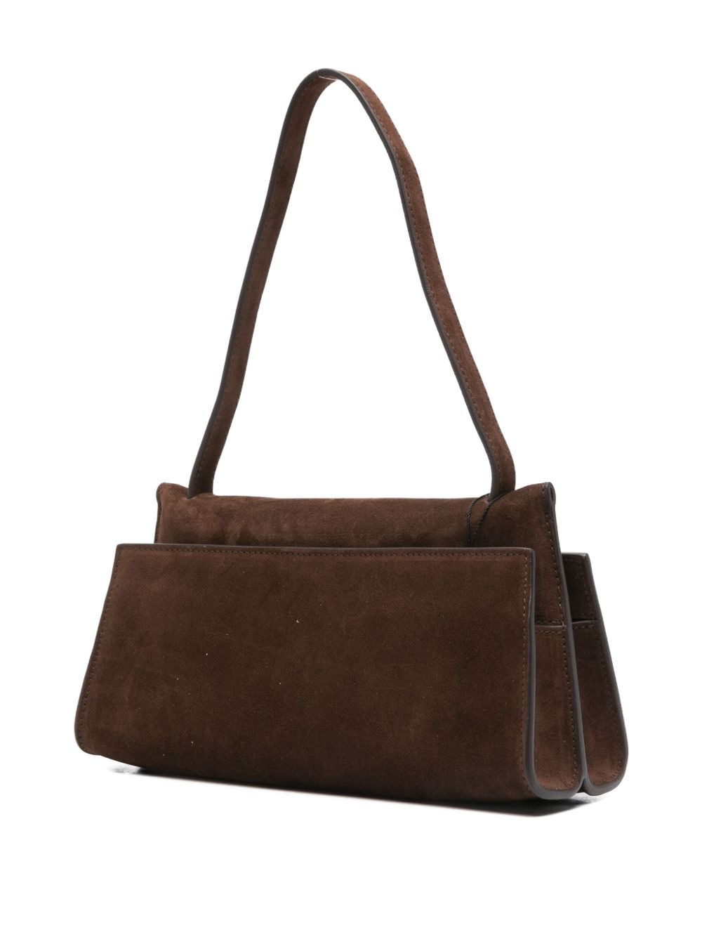 Long Papillon suede top-handle shoulder bag - 3