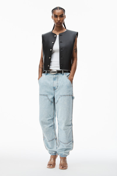 Alexander Wang DOUBLE FRONT CARPENTER PANT IN DENIM outlook