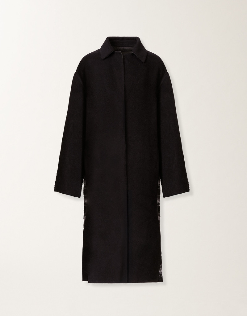 Double-faced soft wool and cashmere coat 1