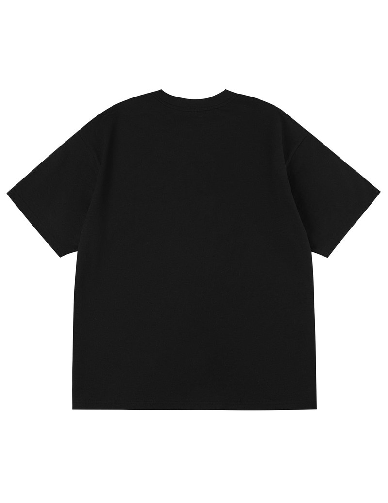 EVISU Poker Aces and Flocked Star T-shirt - Black outlook