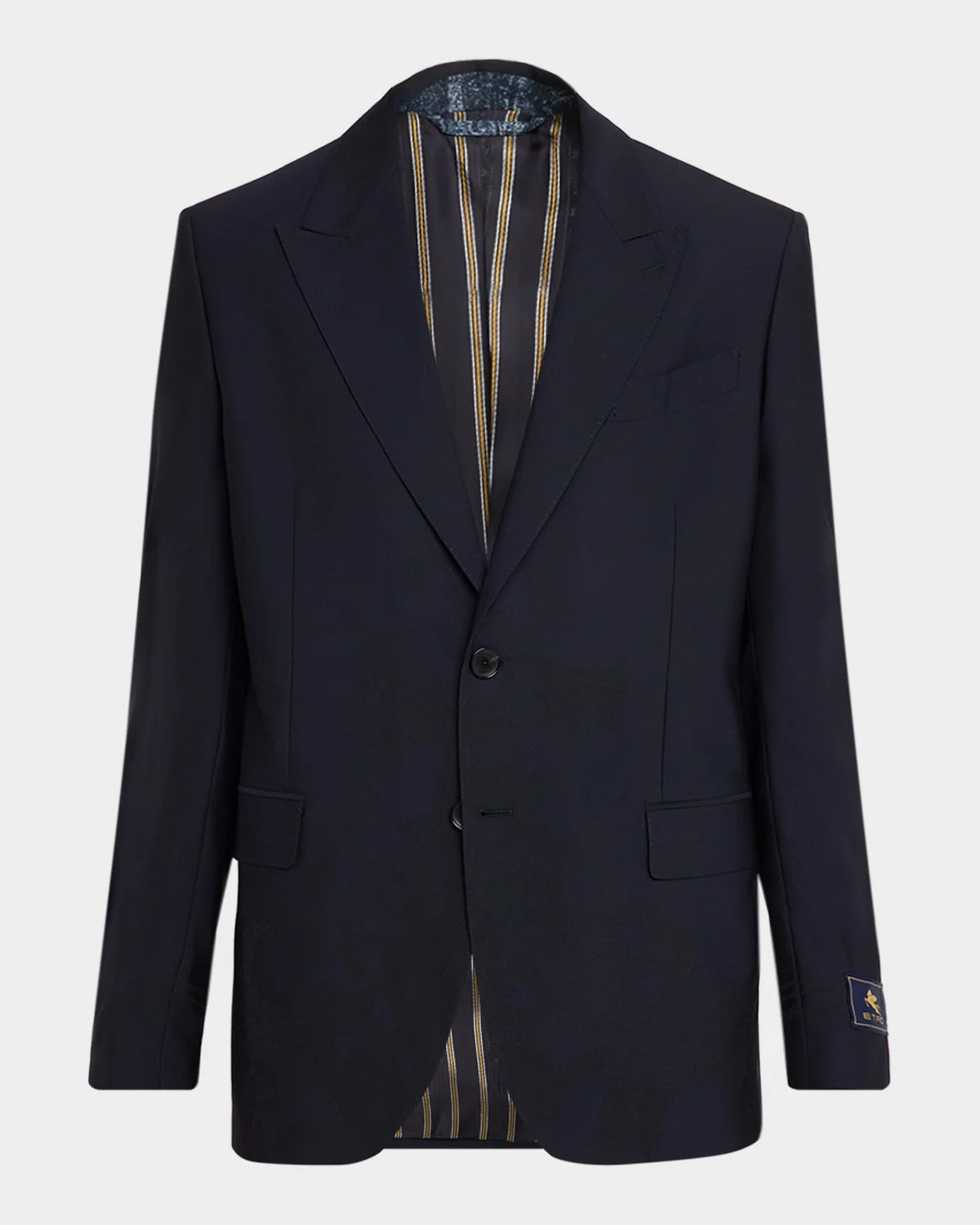 Peak Lapel Wool Sportcoat - 1