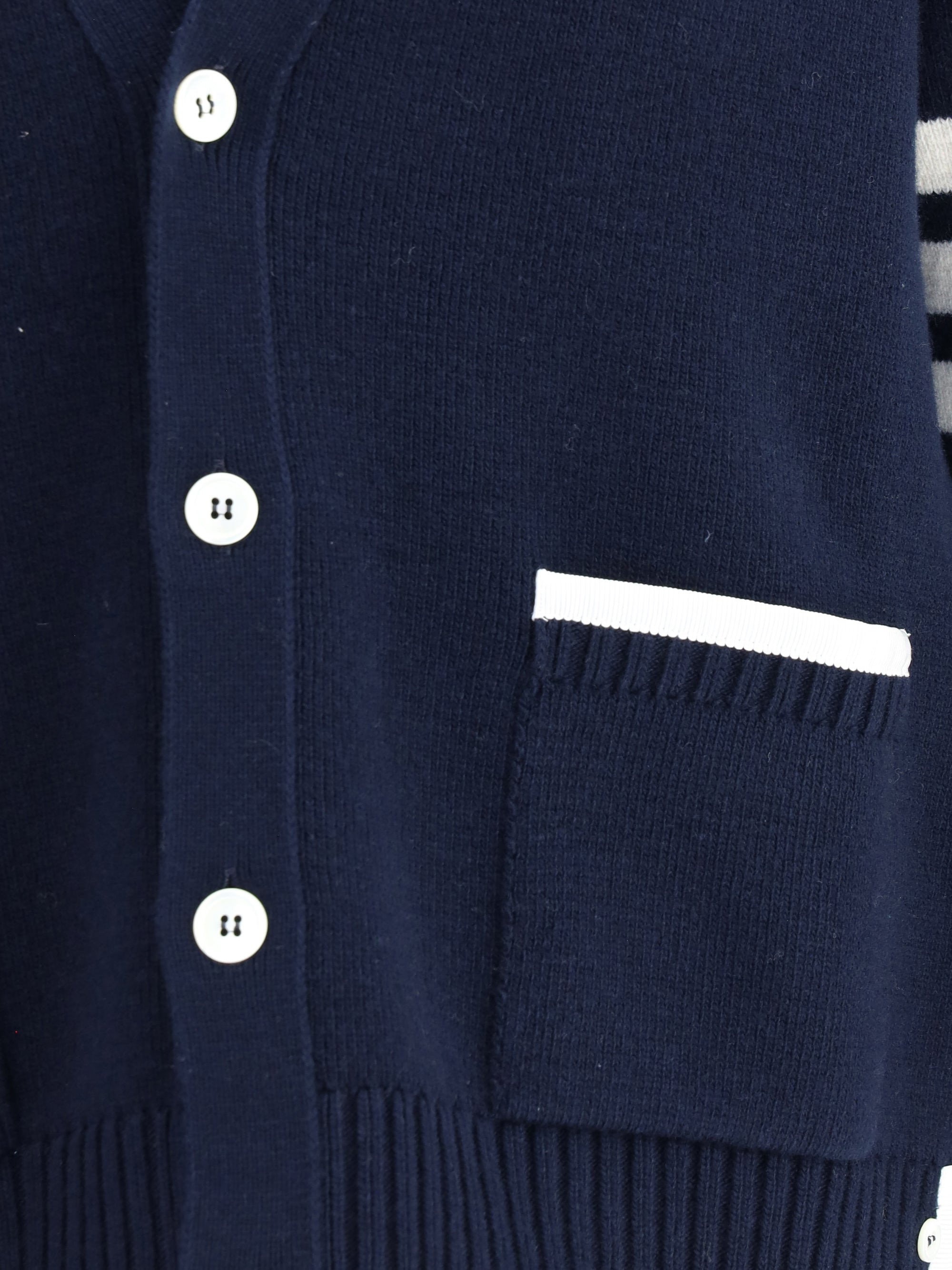 Thom Browne Men Merino Wool Cardigan - 3