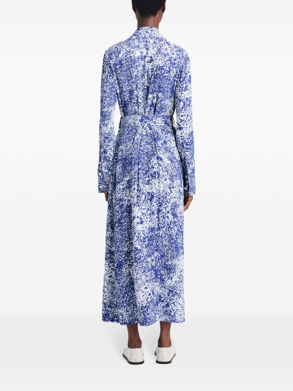 abstract-print crepe maxi dress - 4