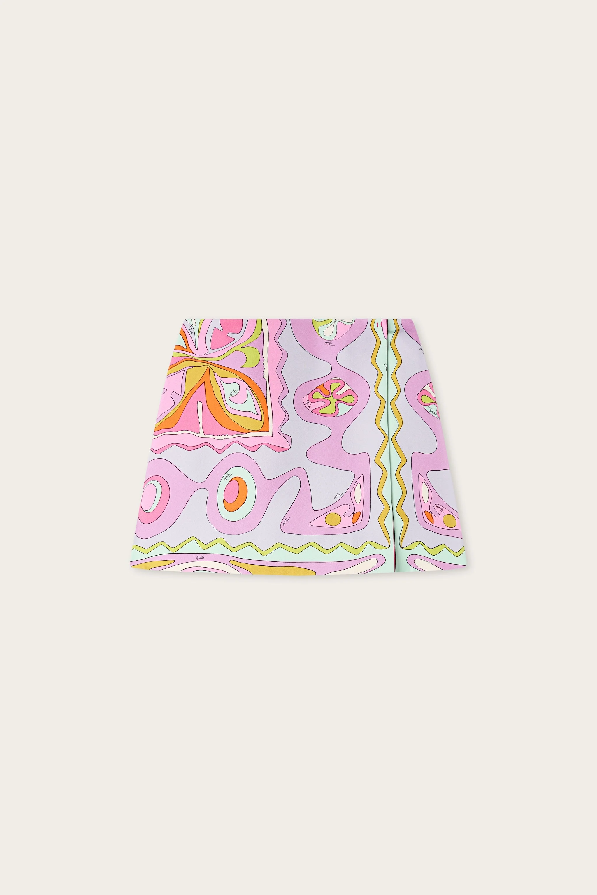 ANGOLI PRINT SILK SKIRT - 1