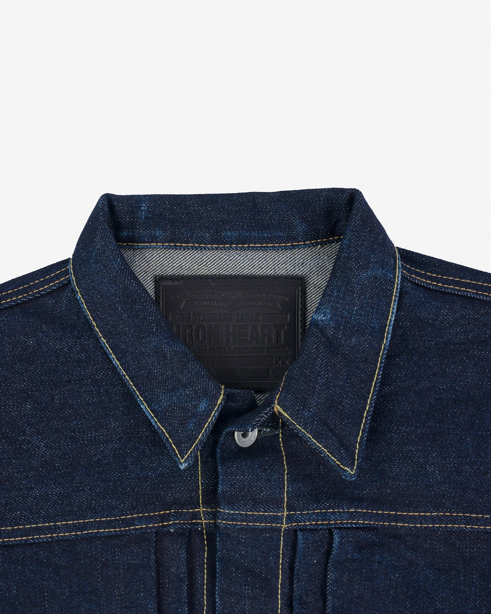 IHJ-139-IND 19oz Selvedge Denim Type II Jacket - Indigo - 10