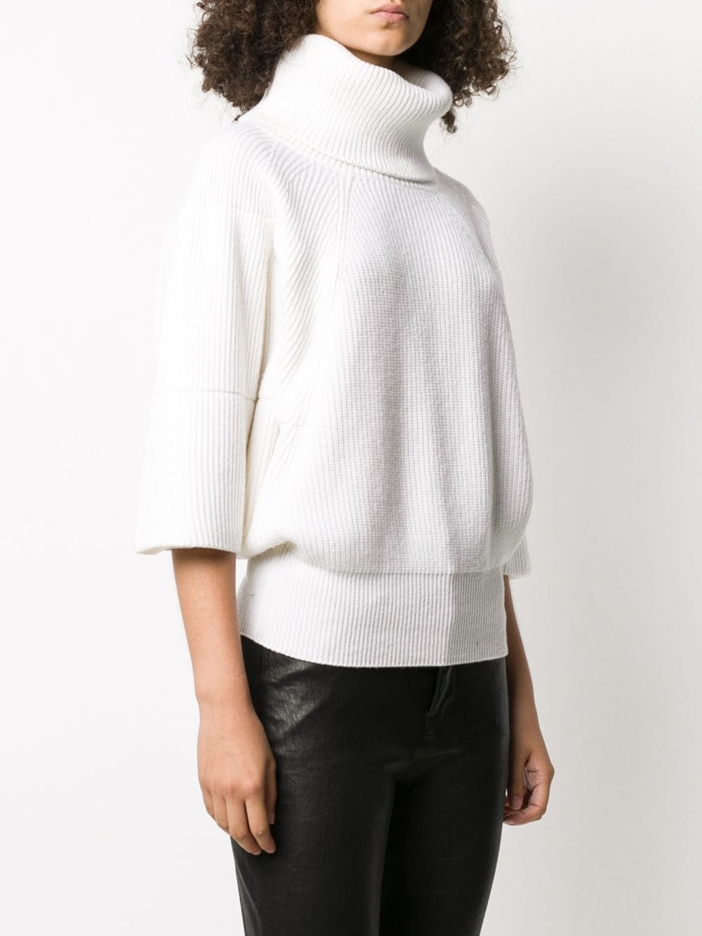 roll neck cashmere jumper - 3