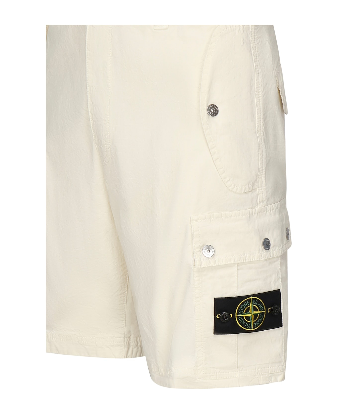 Cargo Bermuda With Logo Patch - 2