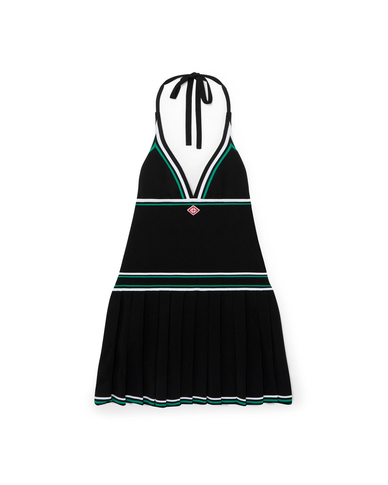 Pleated Knit Day Dress - 1
