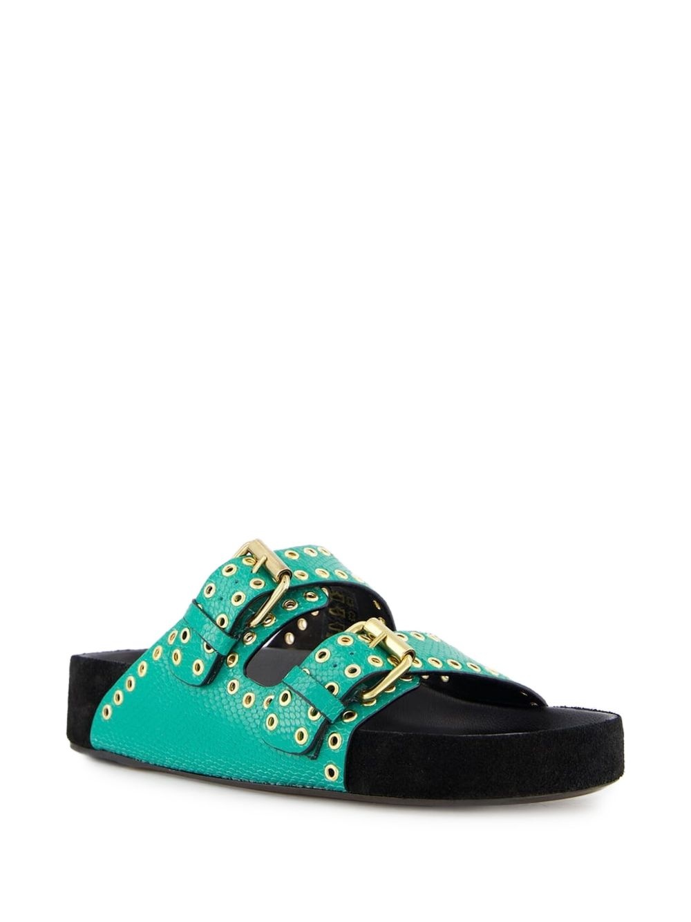leather slides - 2
