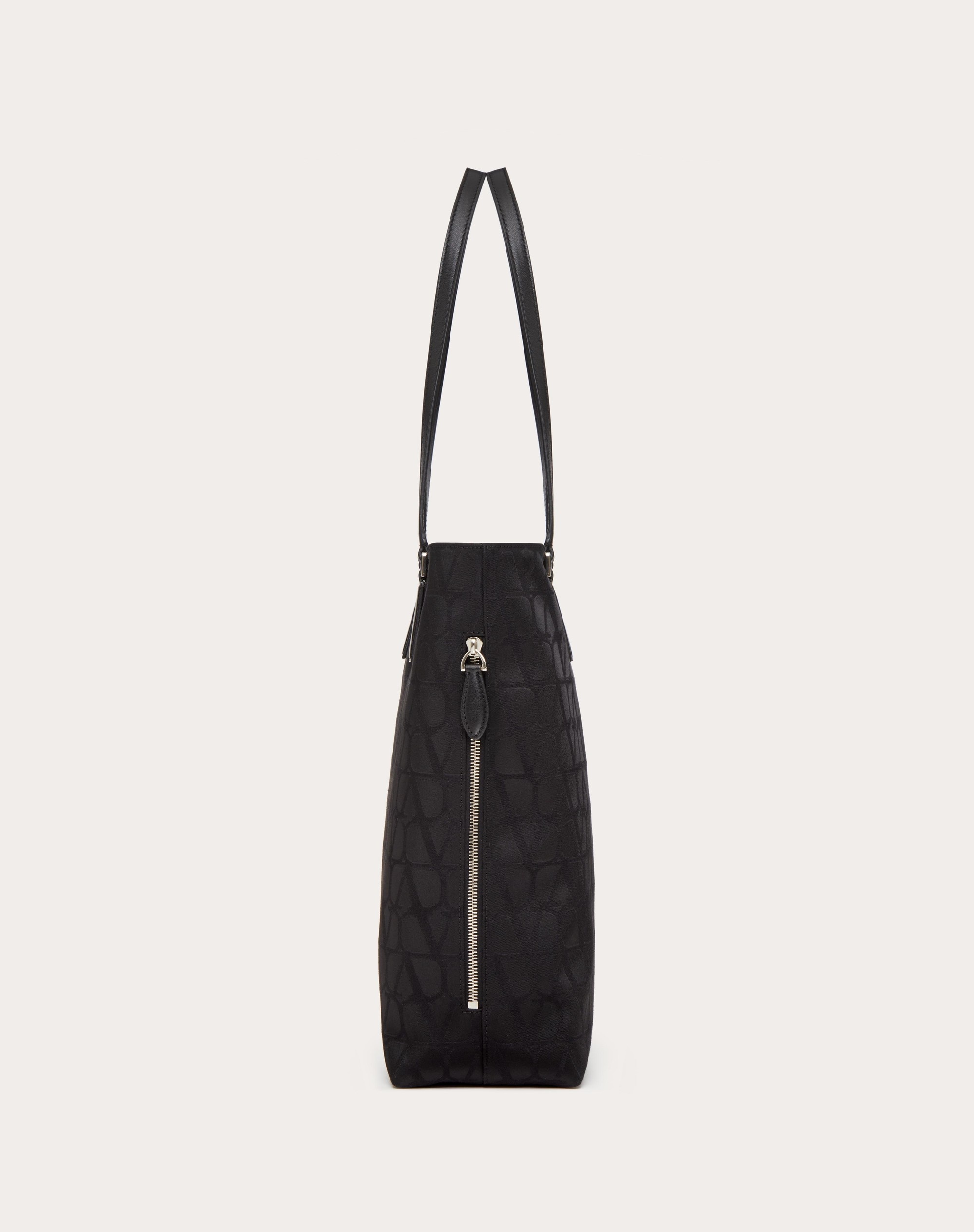 TOILE ICONOGRAPHE SHOPPING BAG IN TECHNICAL FABRIC WITH LEATHER DETAILS - 5