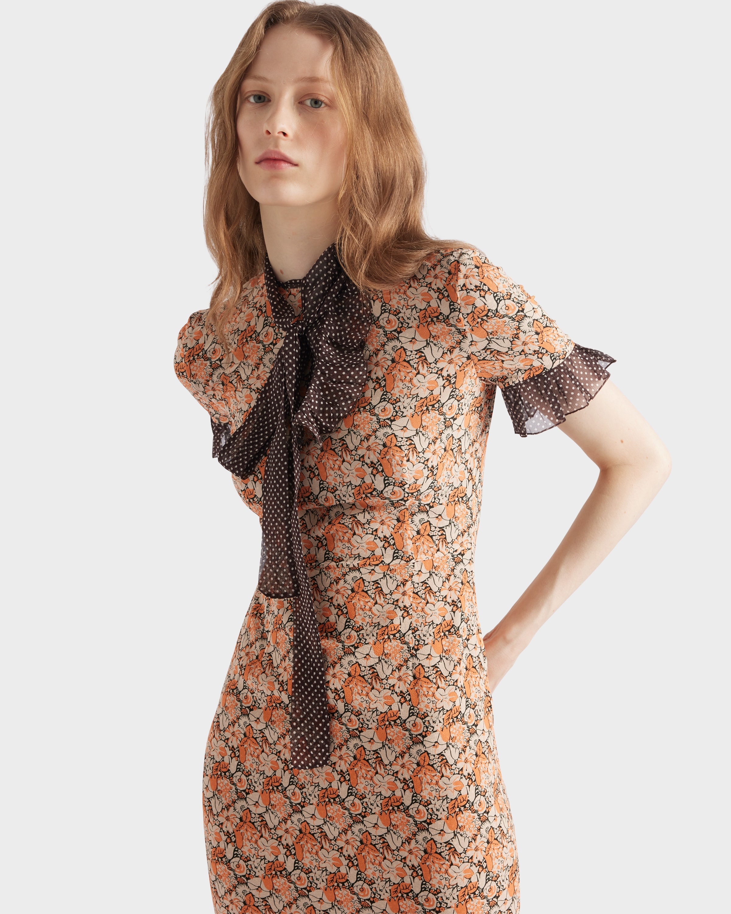 Printed georgette dress - 3