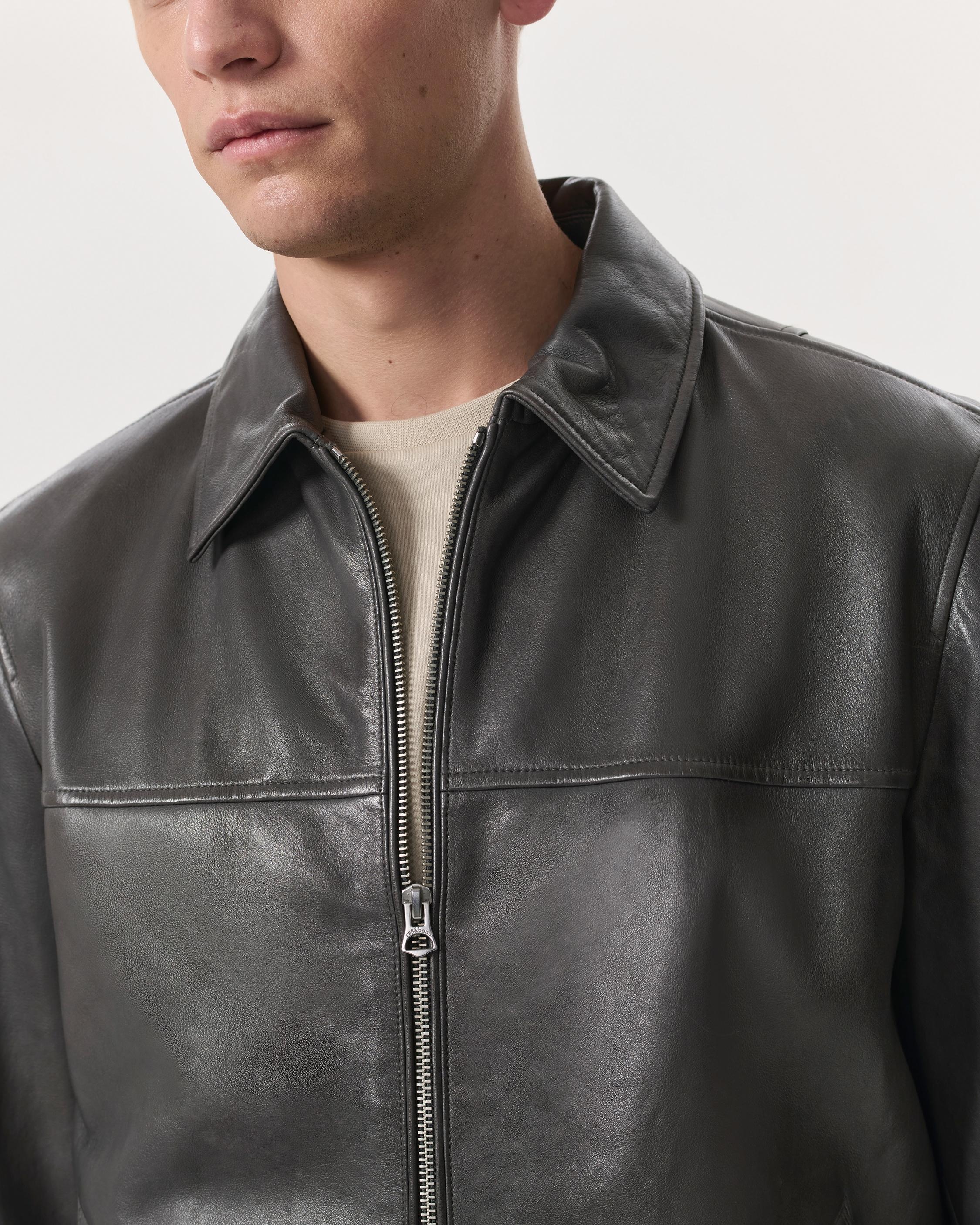 Melrose Leather Blouson Jacket - 3