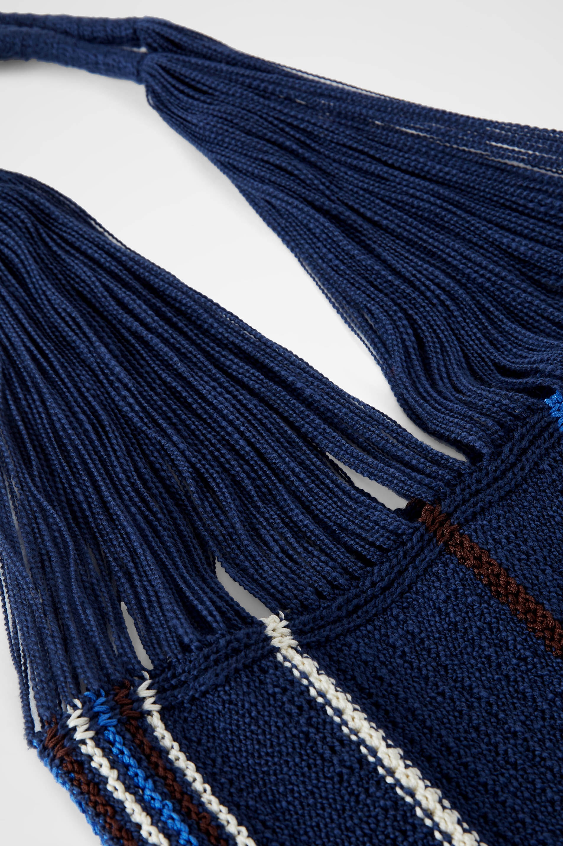 Striped Knit Bag - 3