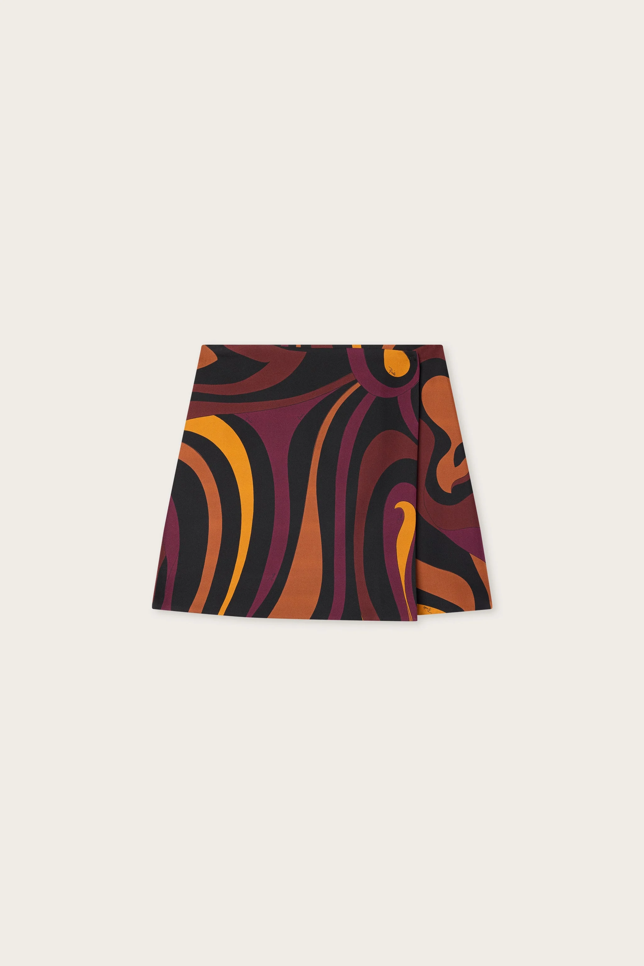 MARMO PRINT SILK SKIRT - 1