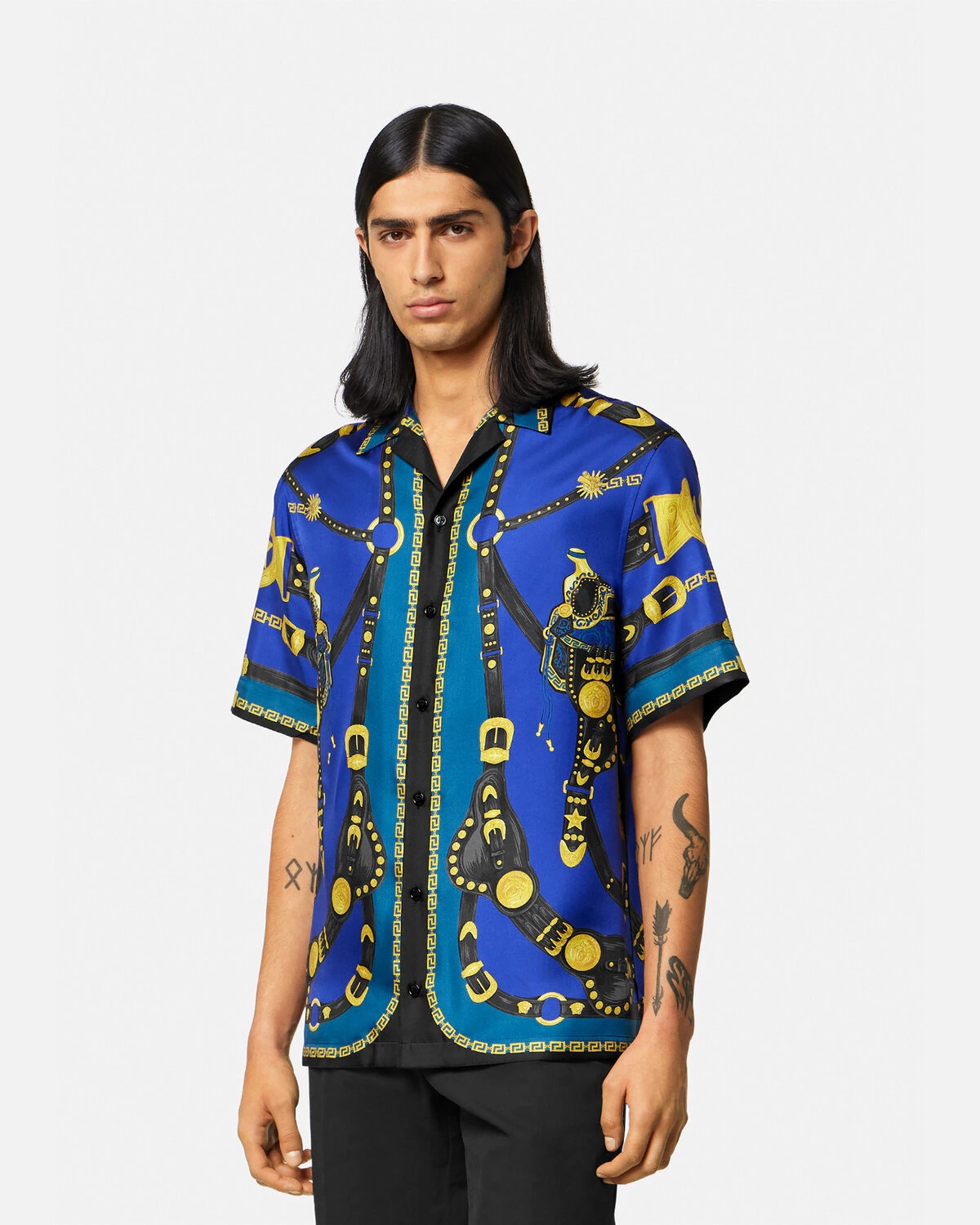 Medusa Saddle Silk Shirt - 3