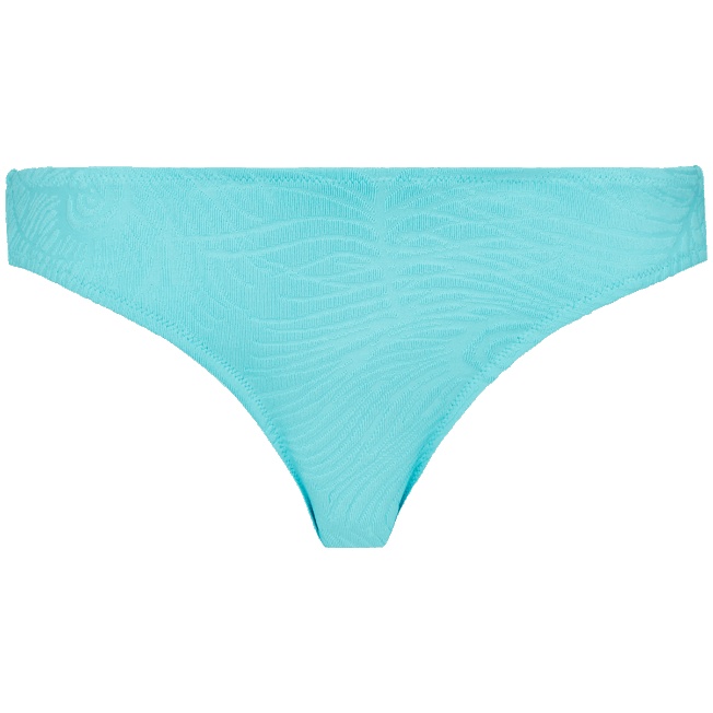 Women Bikini Bottom Midi Brief Plumes Jacquard - 1