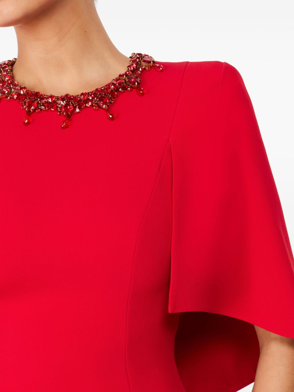 Ursa embellished-neck midi dress - 5