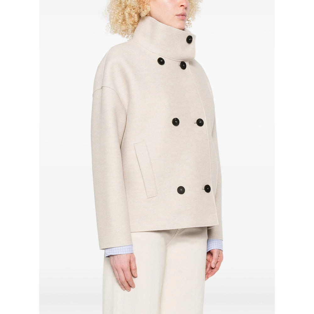 Harris Wharf London Neutrals Jackets - Oversized Jackets Women - 4