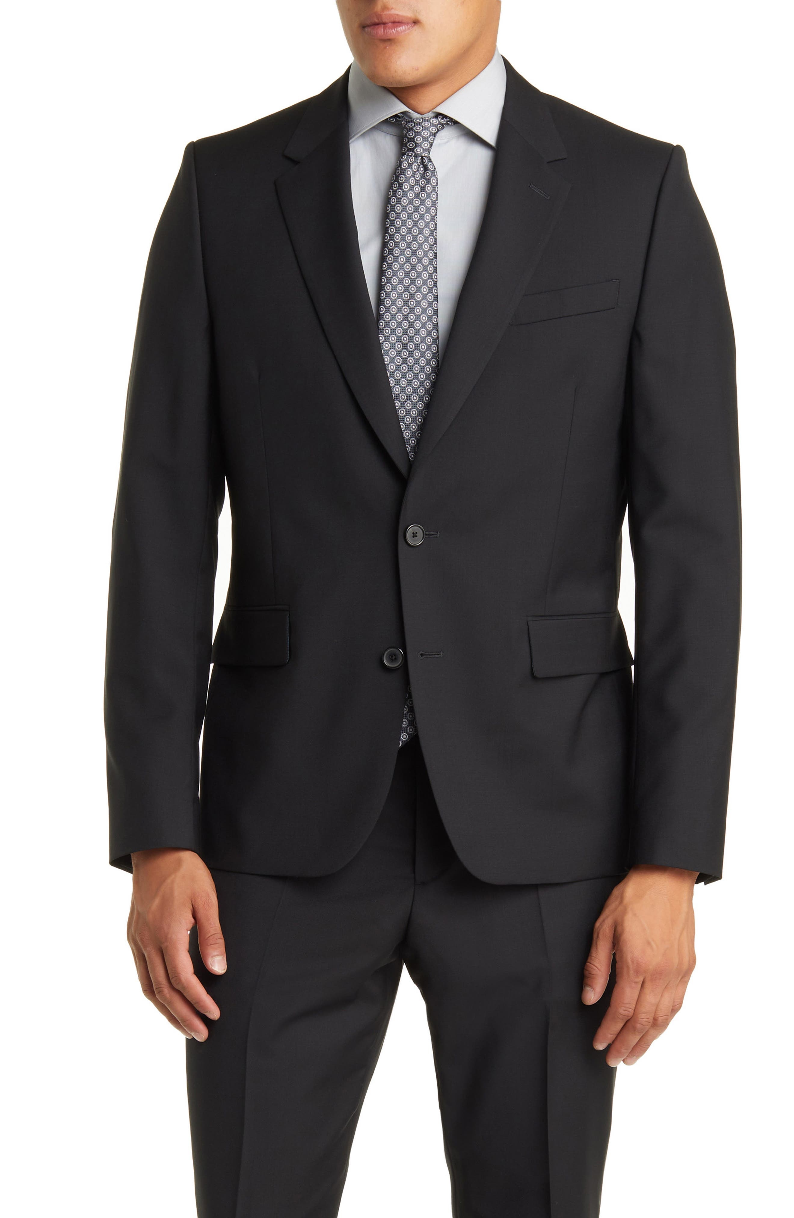 Tailored Fit Wool & Mohair Suit - 5