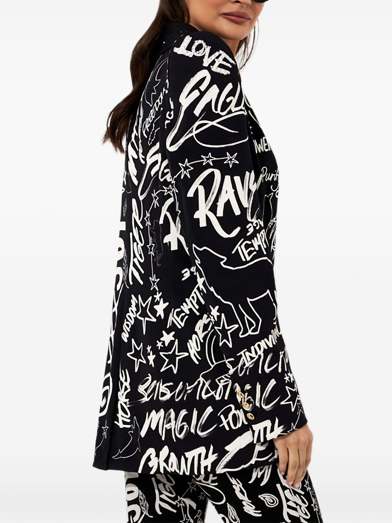 Spirit Scribble printed blazer 3