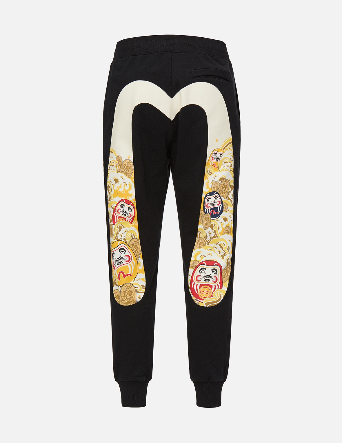 DARUMA AND COINS-PATTERNED DAICOCK PRINT SWEATPANTS - 2