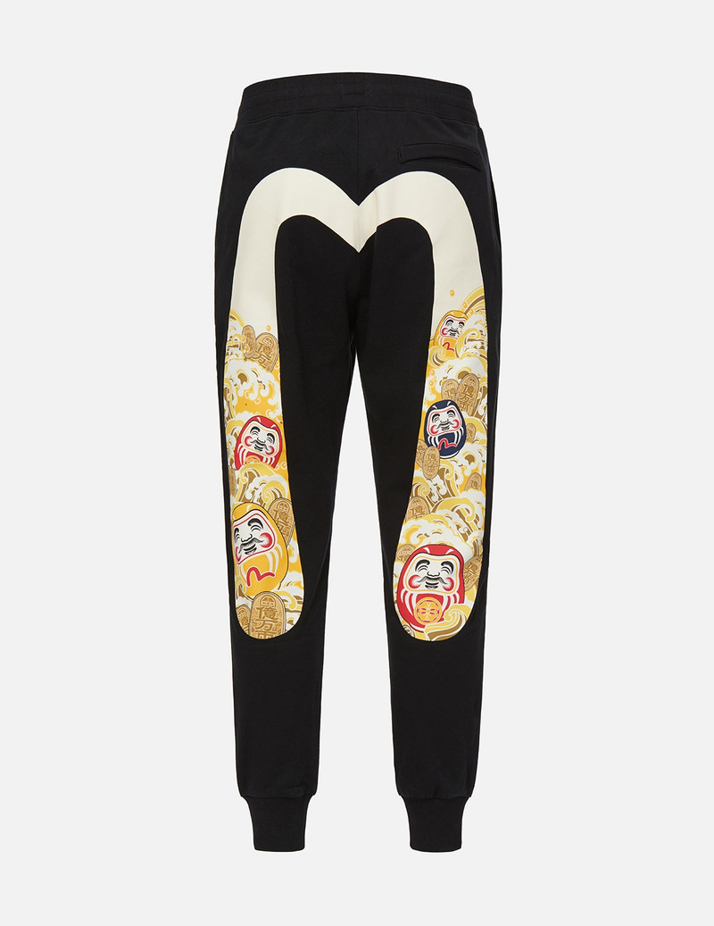 EVISU DARUMA AND COINS-PATTERNED DAICOCK PRINT SWEATPANTS outlook