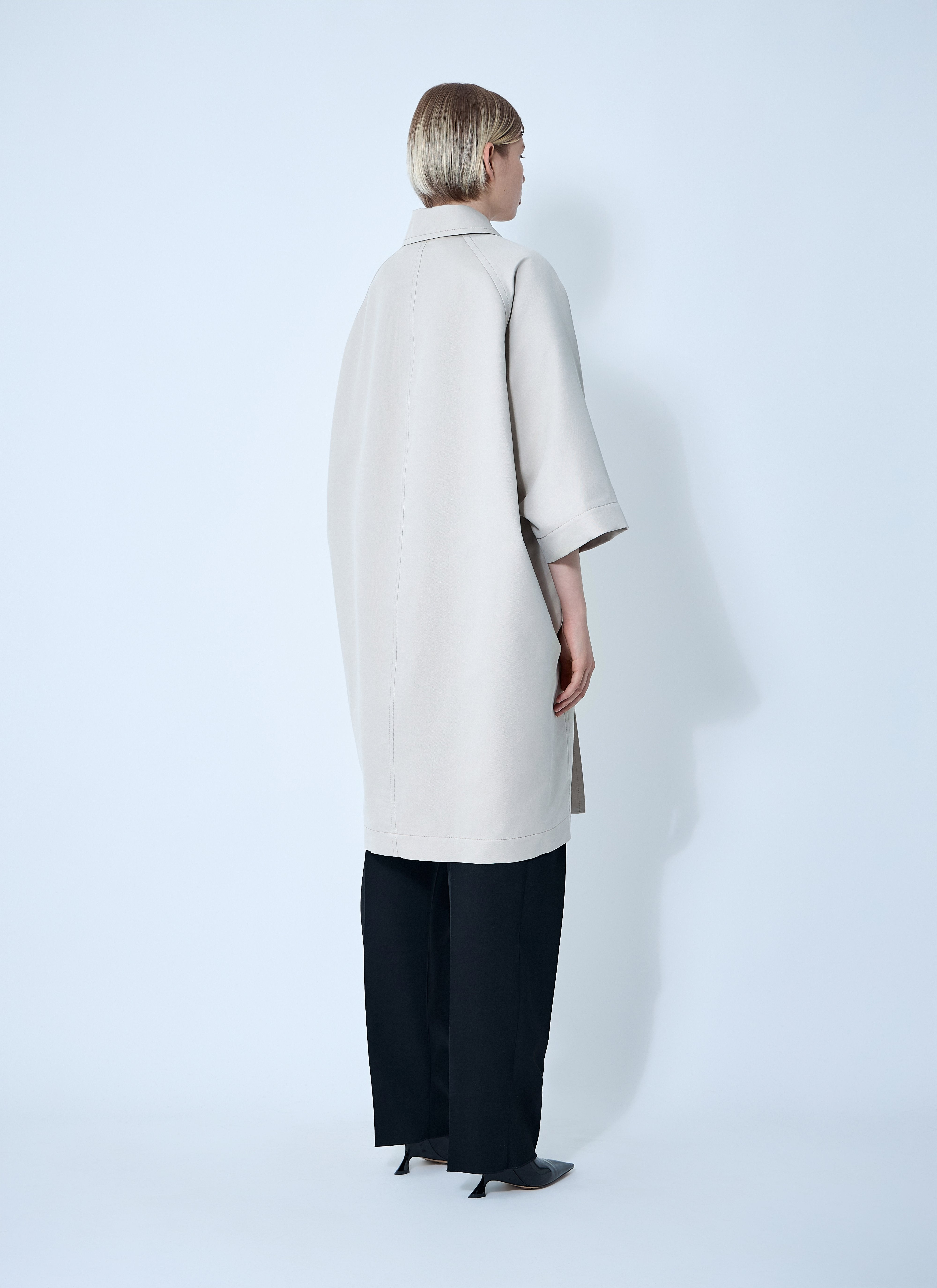 Bottega Veneta Women Silk-And-Cotton-Blend Coat - 4