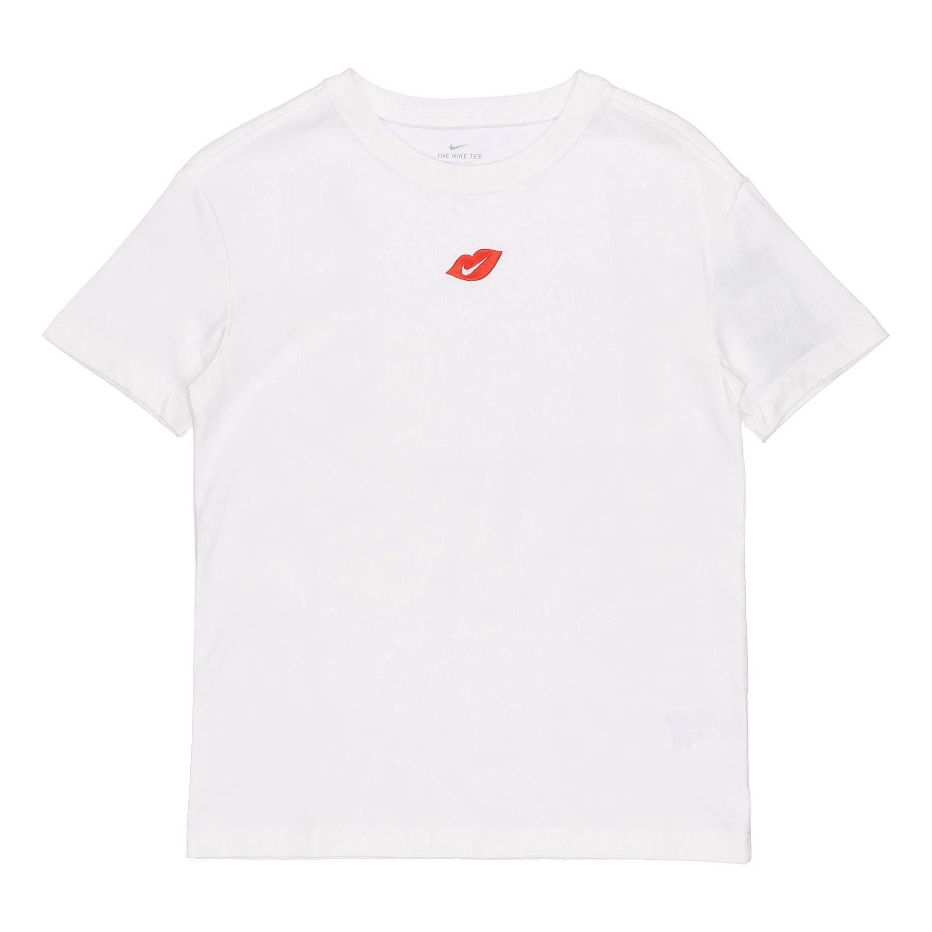 (WMNS) Nike Casual Sports Round Neck Flaming Lips Short Sleeve White T-Shirt DB9819-100 - 1