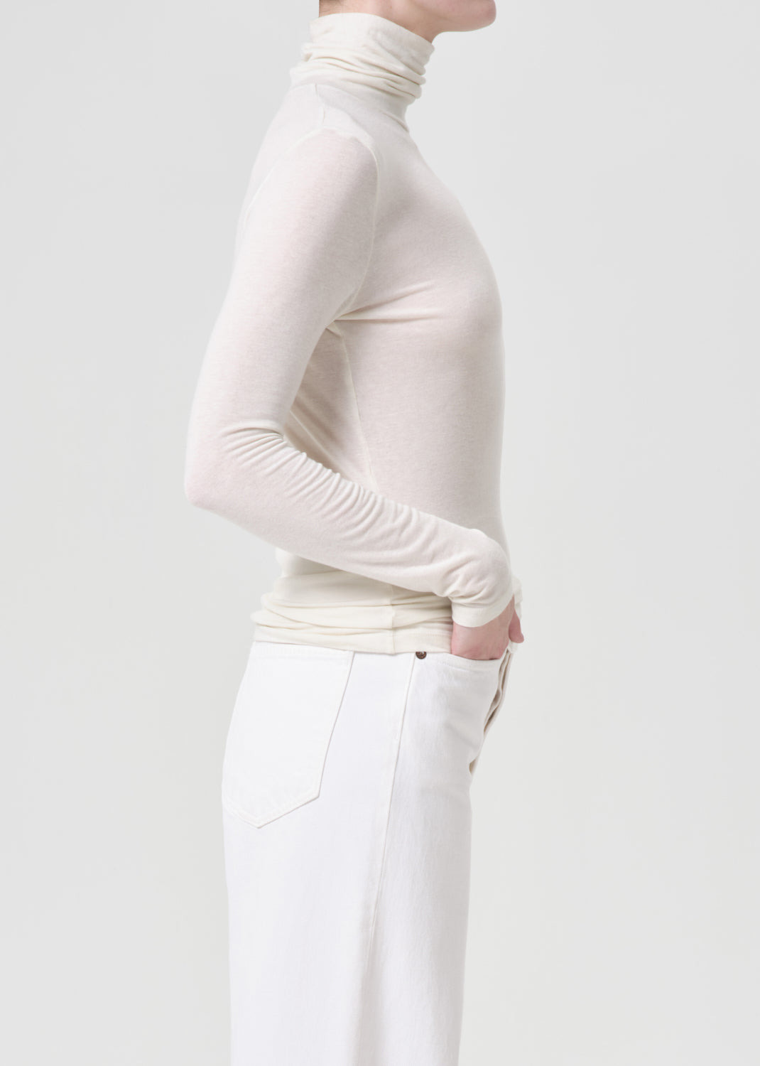 PASCALE TURTLENECK IN OAT MILK - 3