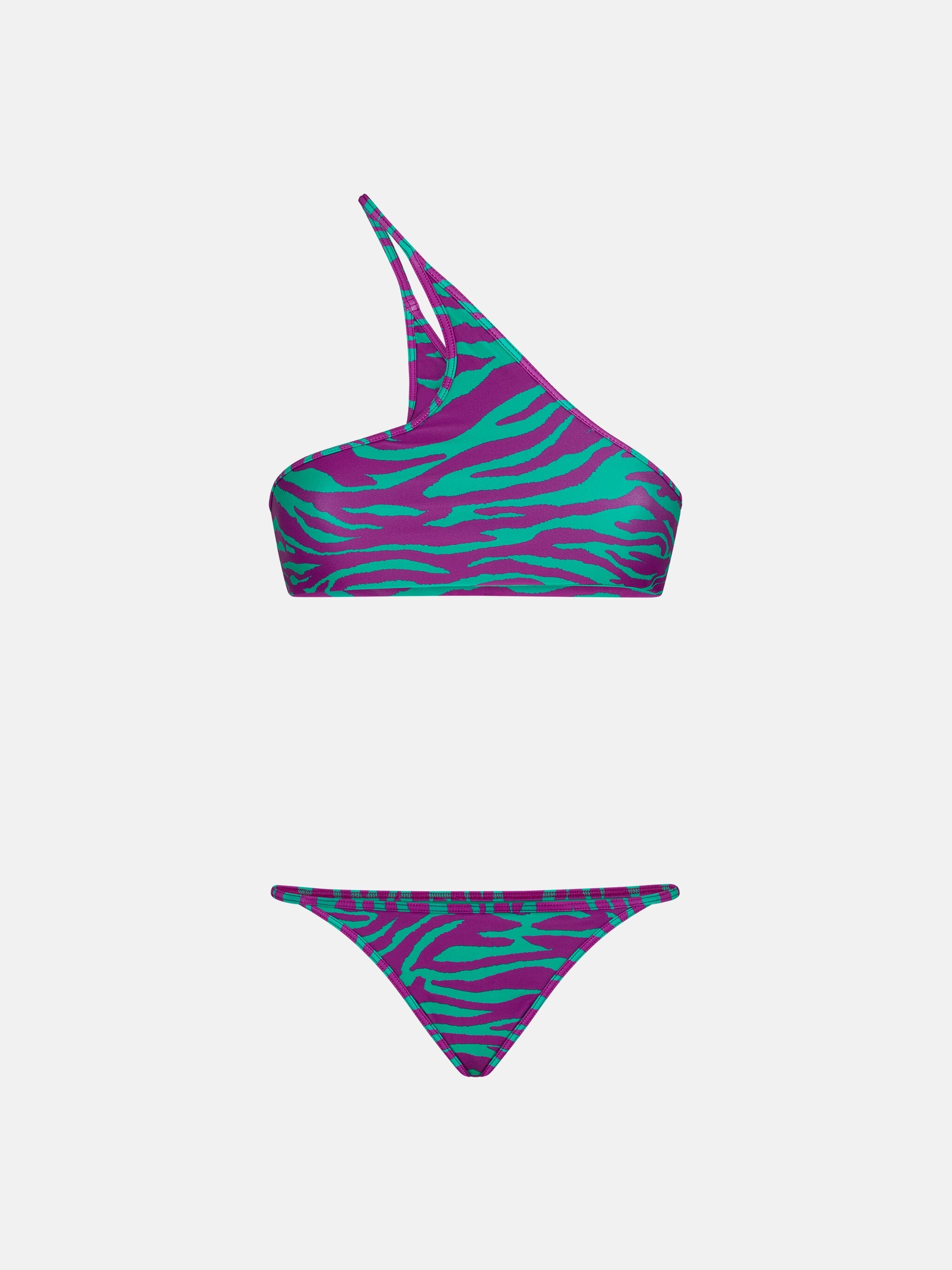 TEAL AND BOUGANVILLE BIKINI - 2