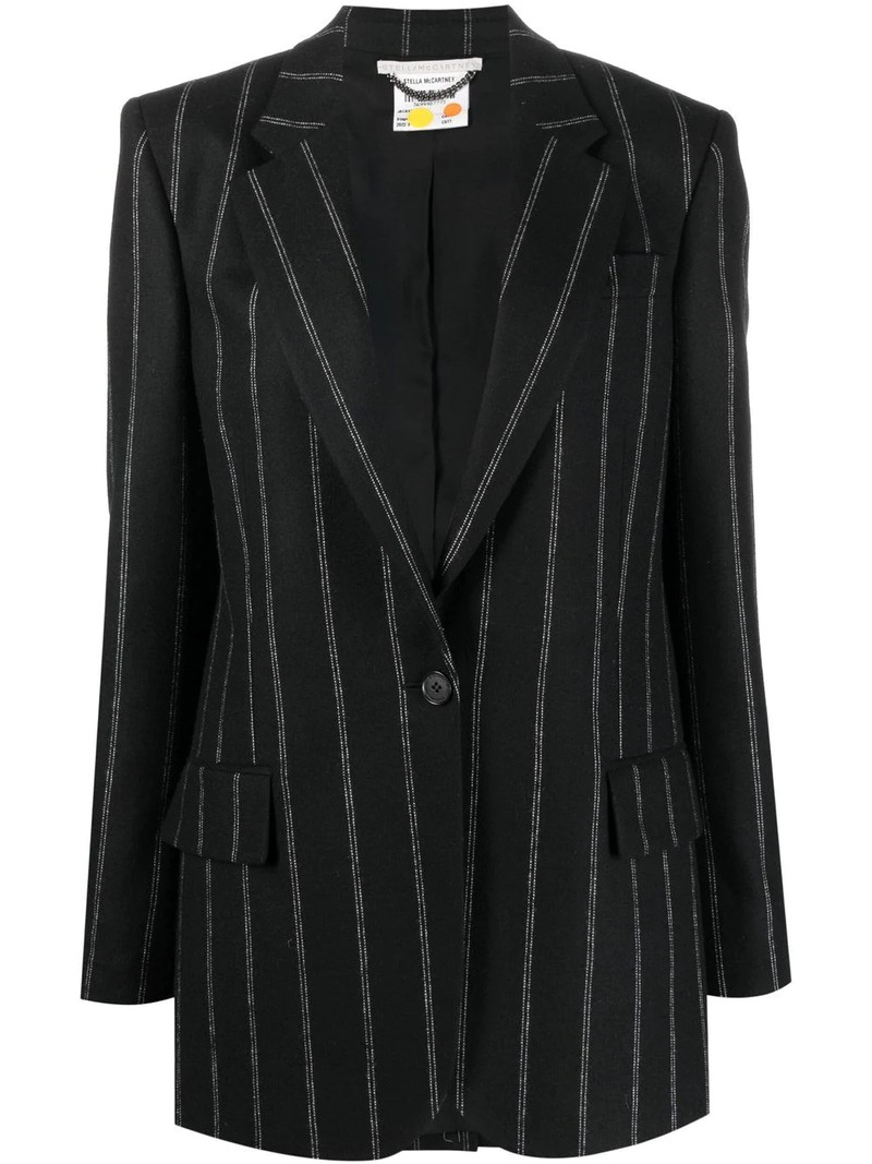 stitch-detail tailored blazer 1