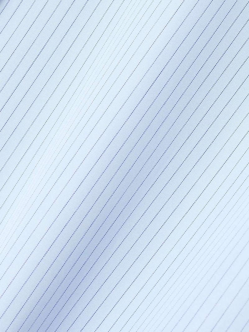 Monday embroidered striped cotton-poplin shirt 5