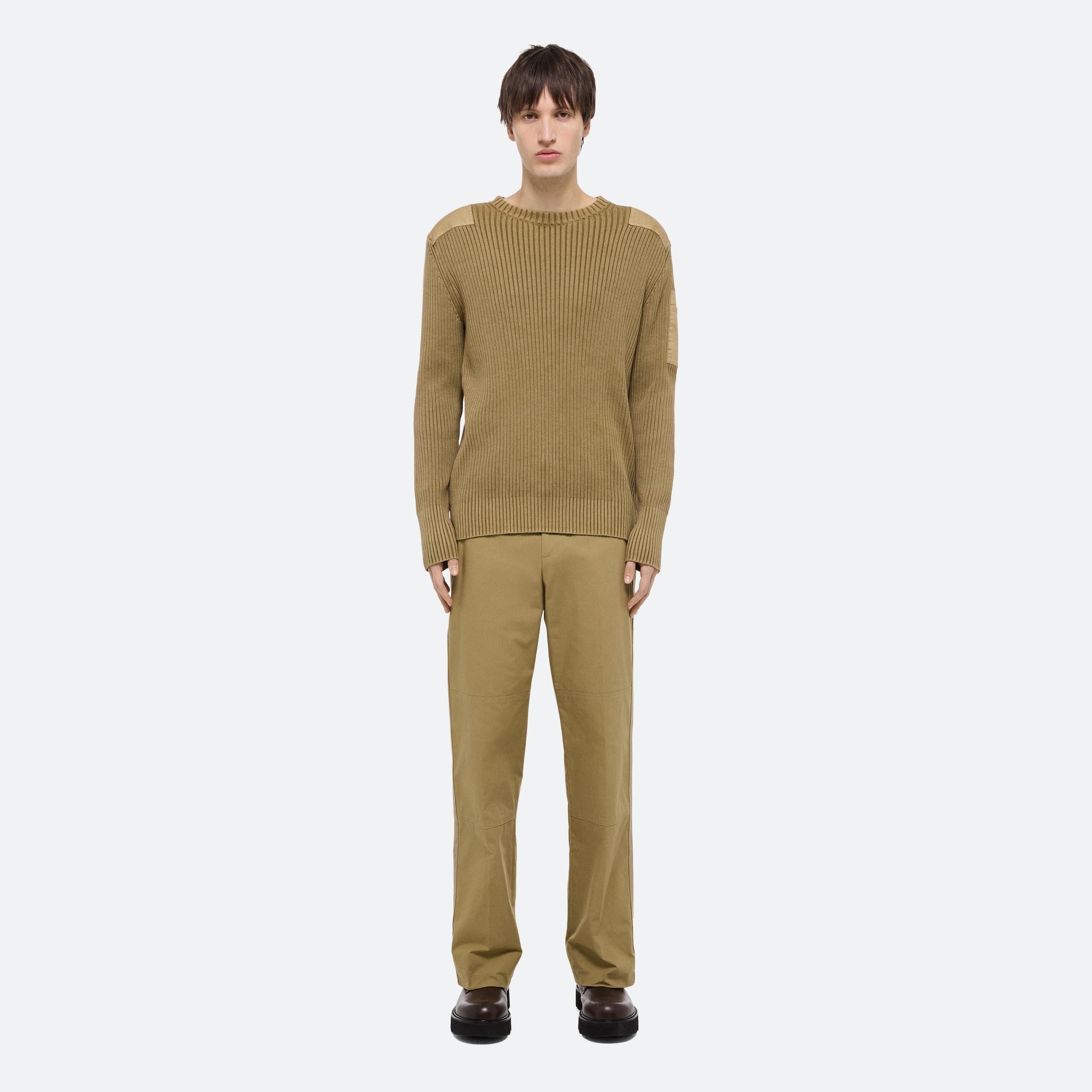 RIBBED MILITARY SWEATER - 3