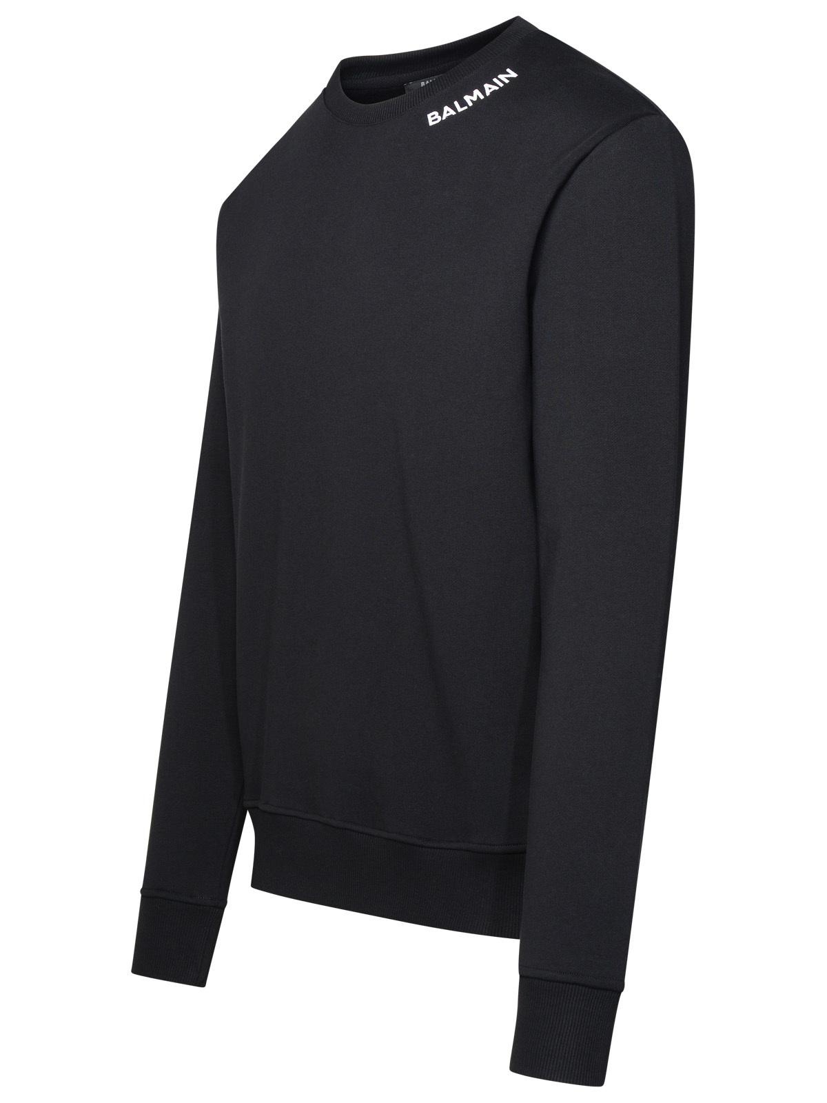 Balmain Black Cotton Sweatshirt - 2