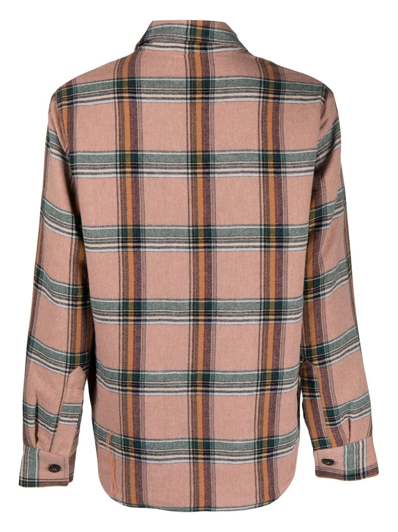 FORTELA April check-print flannel shirt outlook