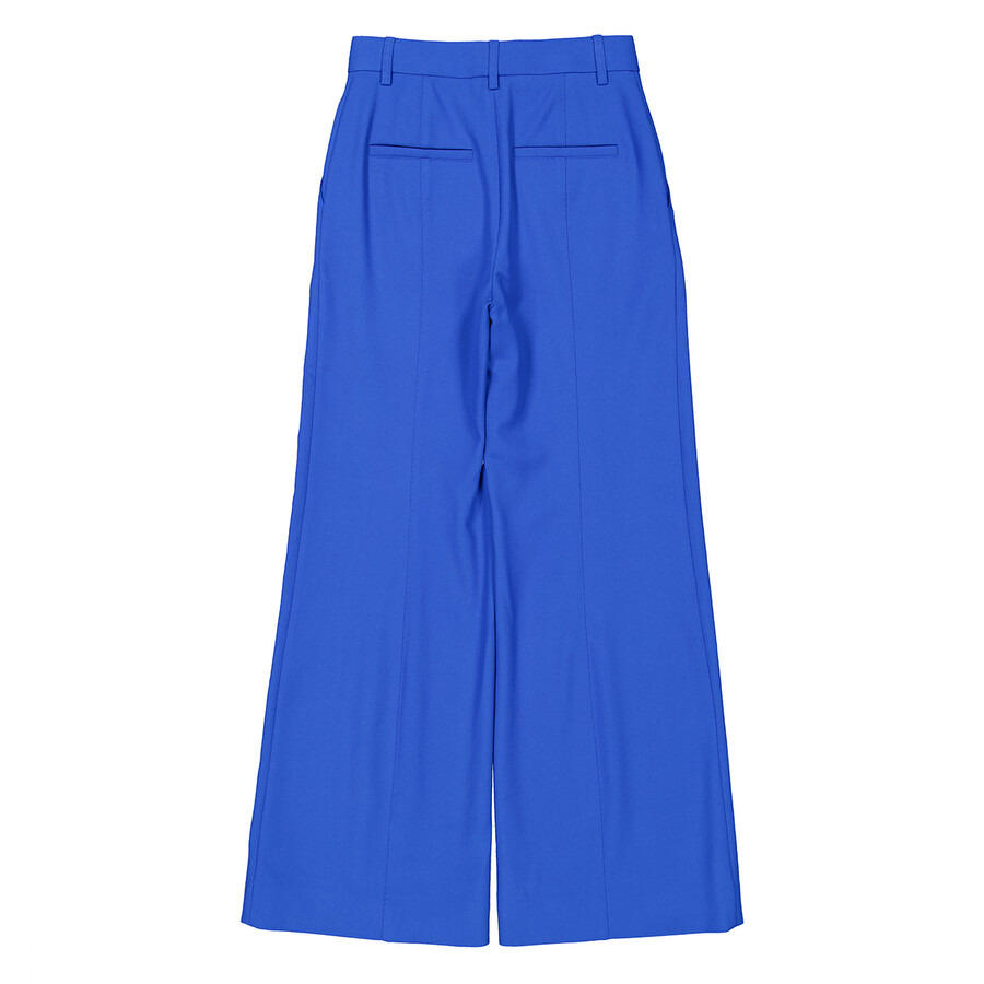 Burberry Laurel Wide-Leg Wool Trousers - 6