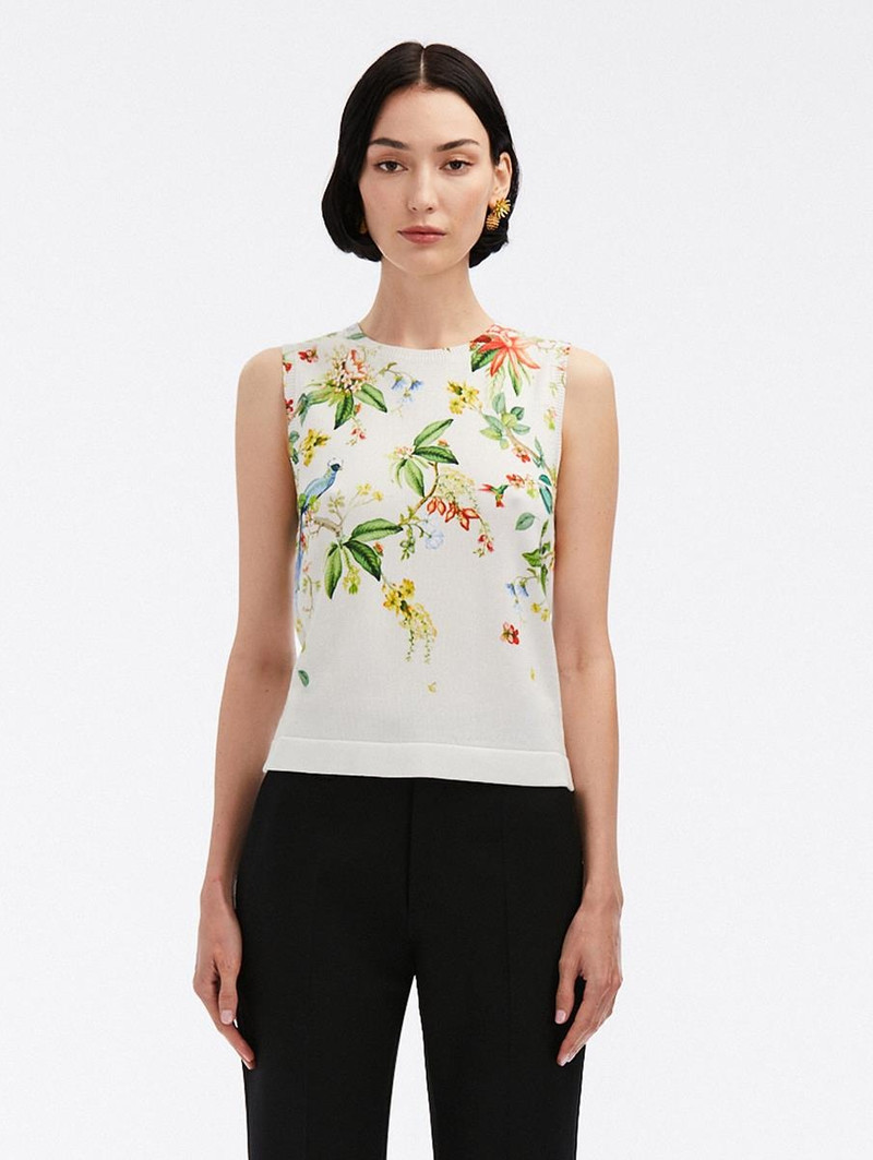 DEGRADE FLORA & FAUNA PRINTED TANK 1