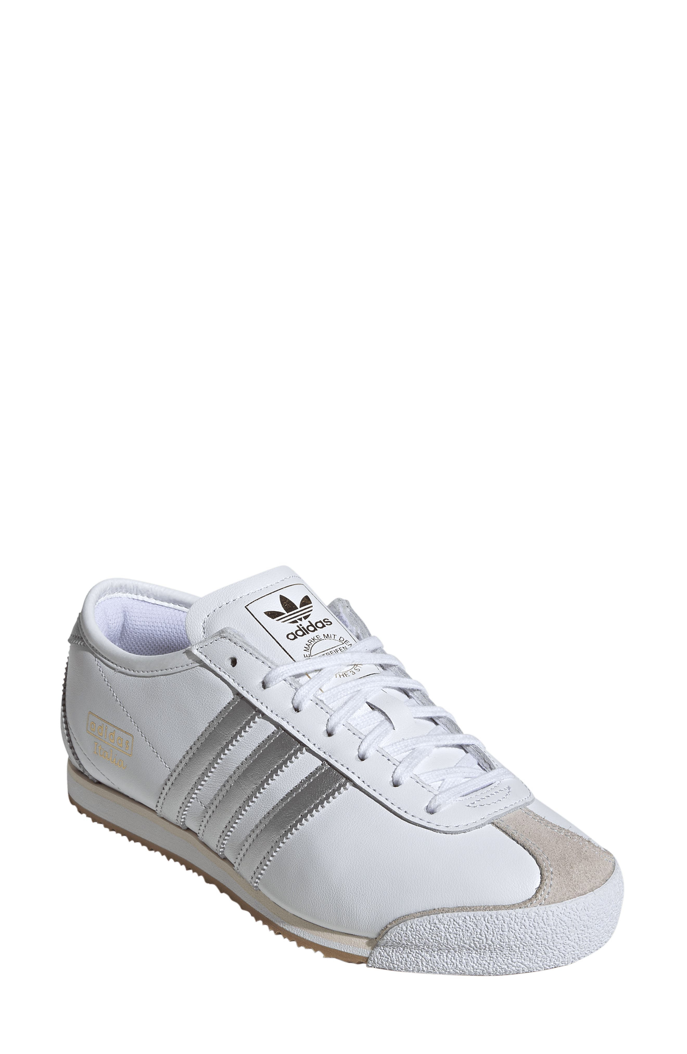 adidas Italia 70s Shoe in White/Silver Met/Cream White at Nordstrom - 1