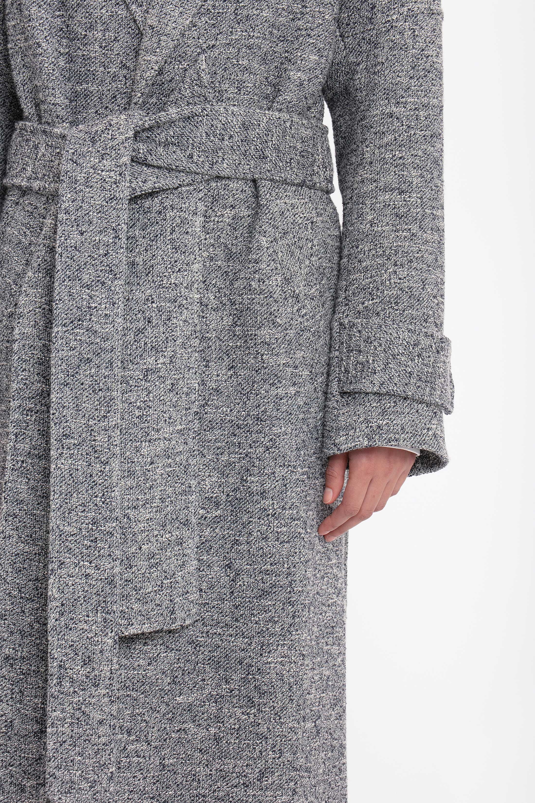 Raglan Sleeve Coat In Iceberg - 5