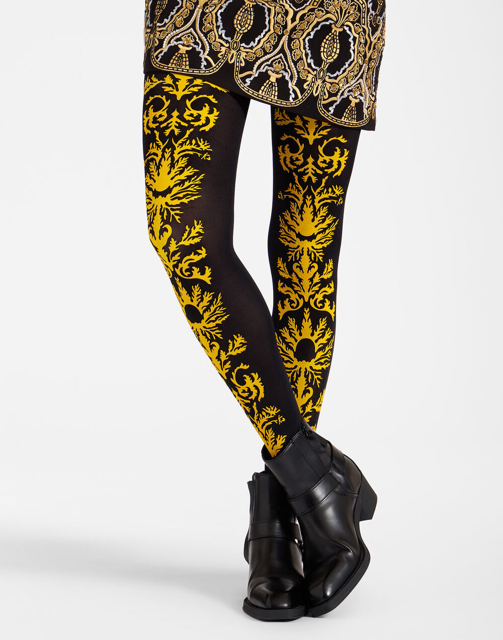 Flocked Tights - 4